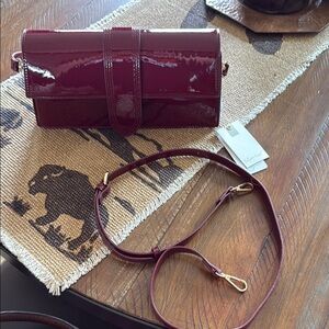 Elegant Burgundy Clutch by Moda Luxe